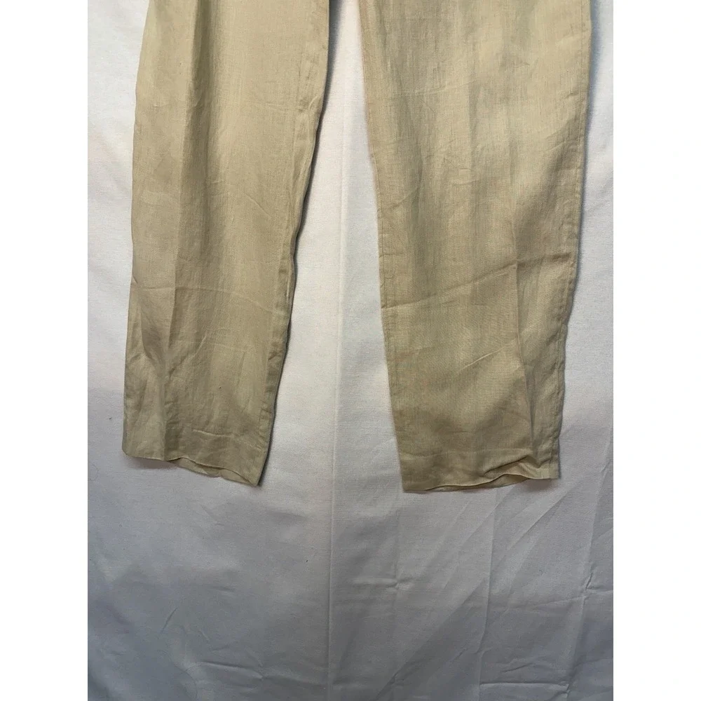Banana Republic Men's Beige 100 %Linen Gavin Fit Chino Dress Pants 33x32